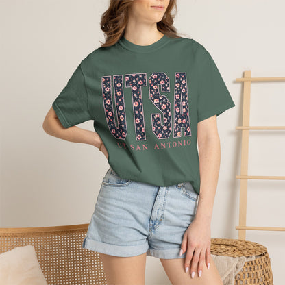 UTSA Floral Logo T‑Shirt — UT San Antonio Collegiate Tee