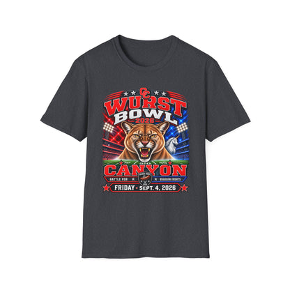 Wurst Bowl 2026 T-Shirt — Canyon Football Game Day Tee