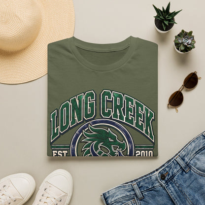 Long Creek High School Mascot T-Shirt — School Spirit Dragon Tee (Established 2010)