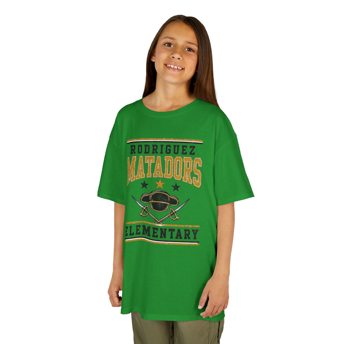 Rodriguez Matadors Elementary Kids T-Shirt — School Spirit Tee