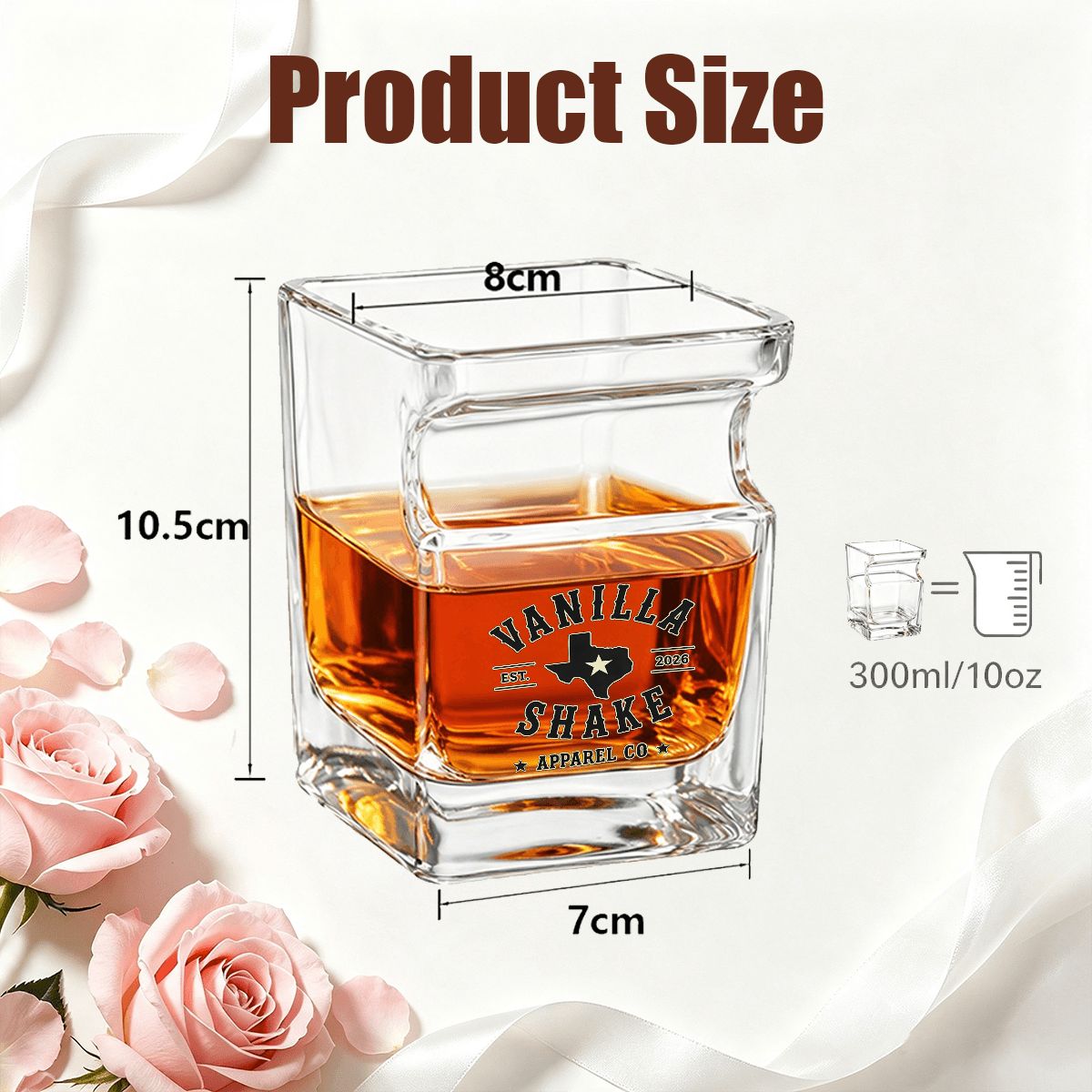 Whiskey Glass with Cigar Holder