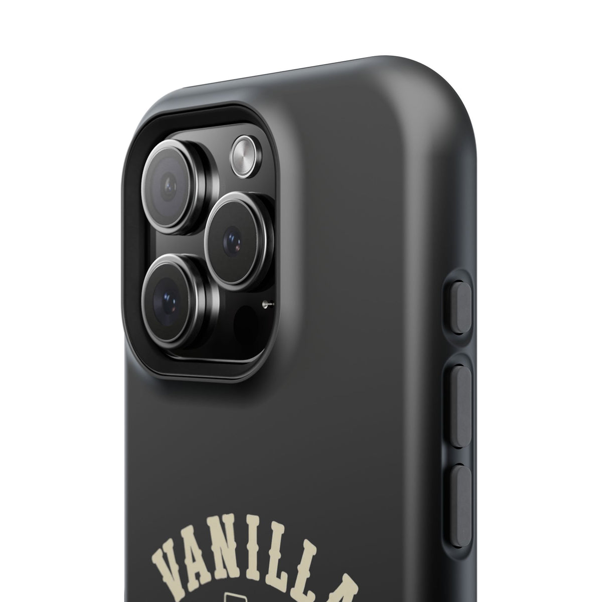 Black w/Ivory Logo lmpact-Resistant Phone Cases