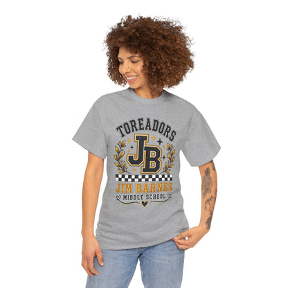 Toreadors JB Jim Barnes Middle School Tee — School Spirit Graphic T-Shirt