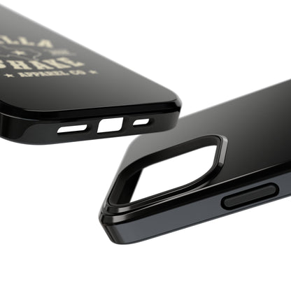 Black w/Ivory Logo lmpact-Resistant Phone Cases
