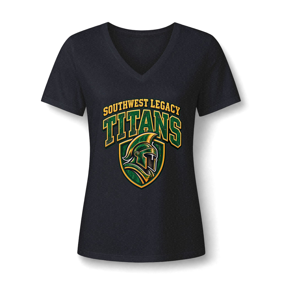 Titans Women's V-Neck Tee — Southwest Legacy San Antonio School Spirit Shirt