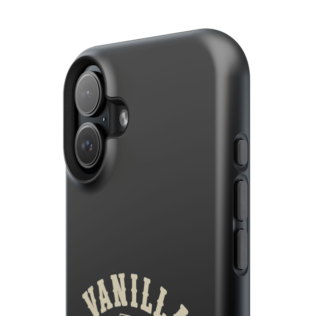 Black w/Ivory Logo lmpact-Resistant Phone Cases
