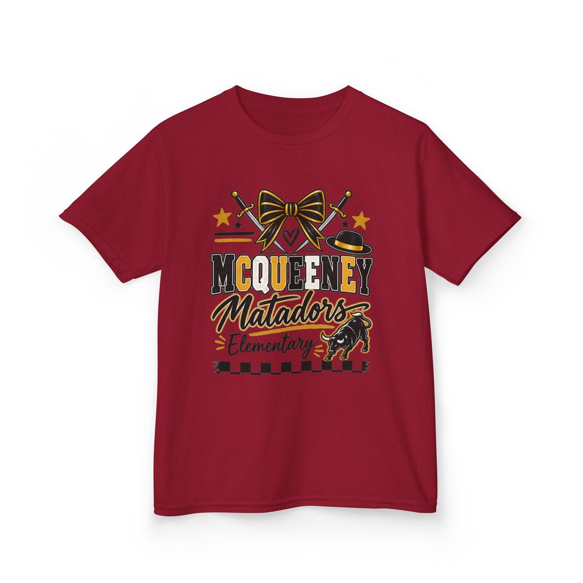Kids Tee — McQueeny Matadors Elementary School Spirit Shirt