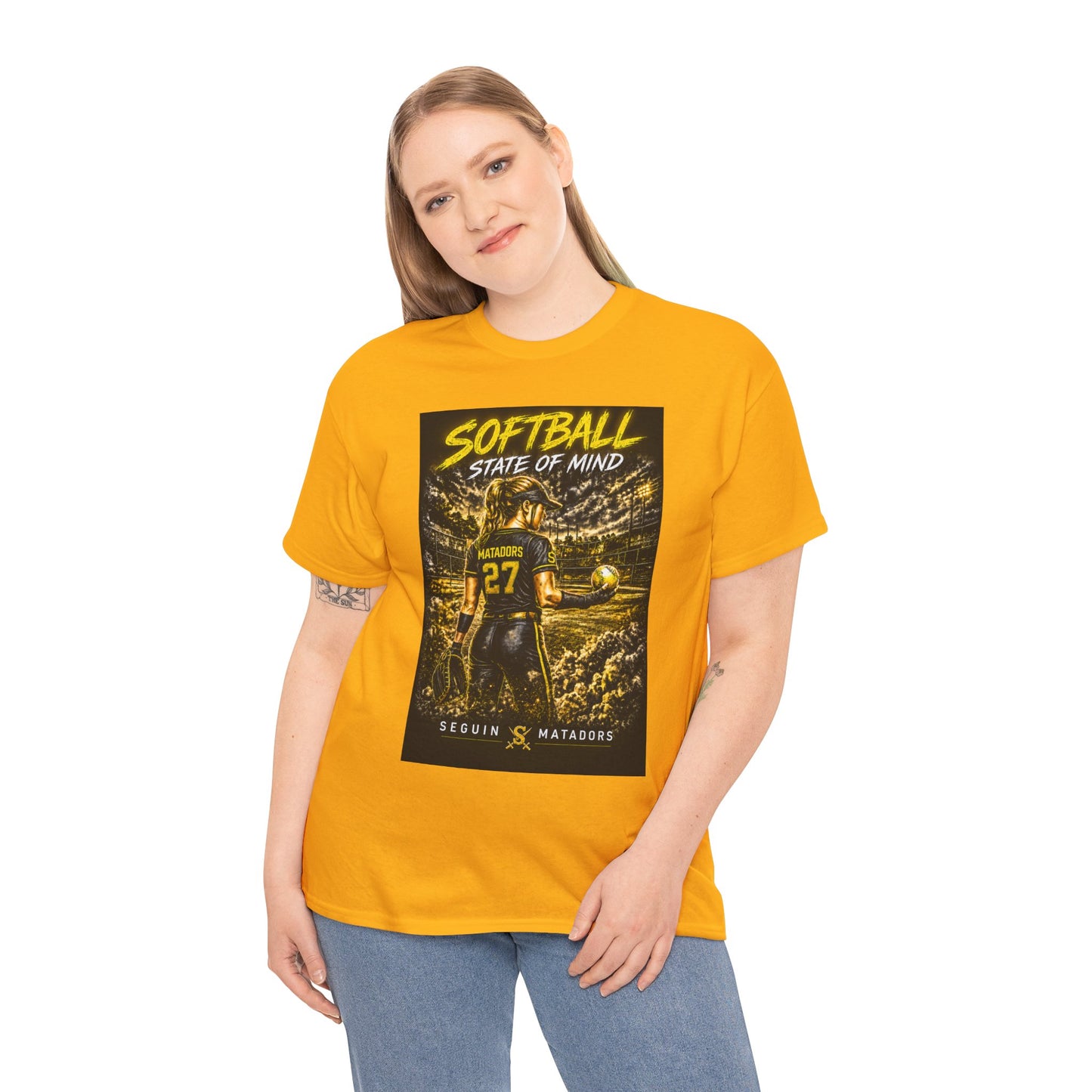 Softball State of Mind T-Shirt — Seguin Matadors Player Graphic Tee