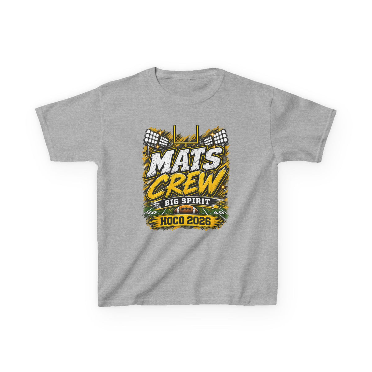 Kids Tee — "Mats Crew Big Spirit Hoco 2026" Football Crewneck