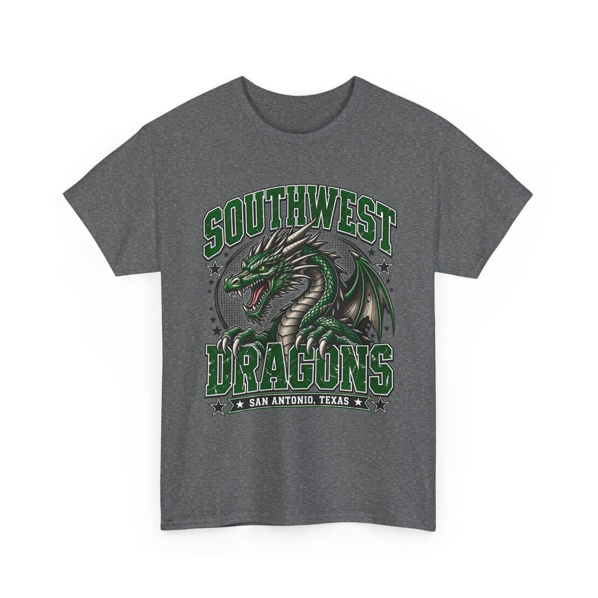 Southwest Dragons T-Shirt — San Antonio Texas Green Dragon Graphic Tee