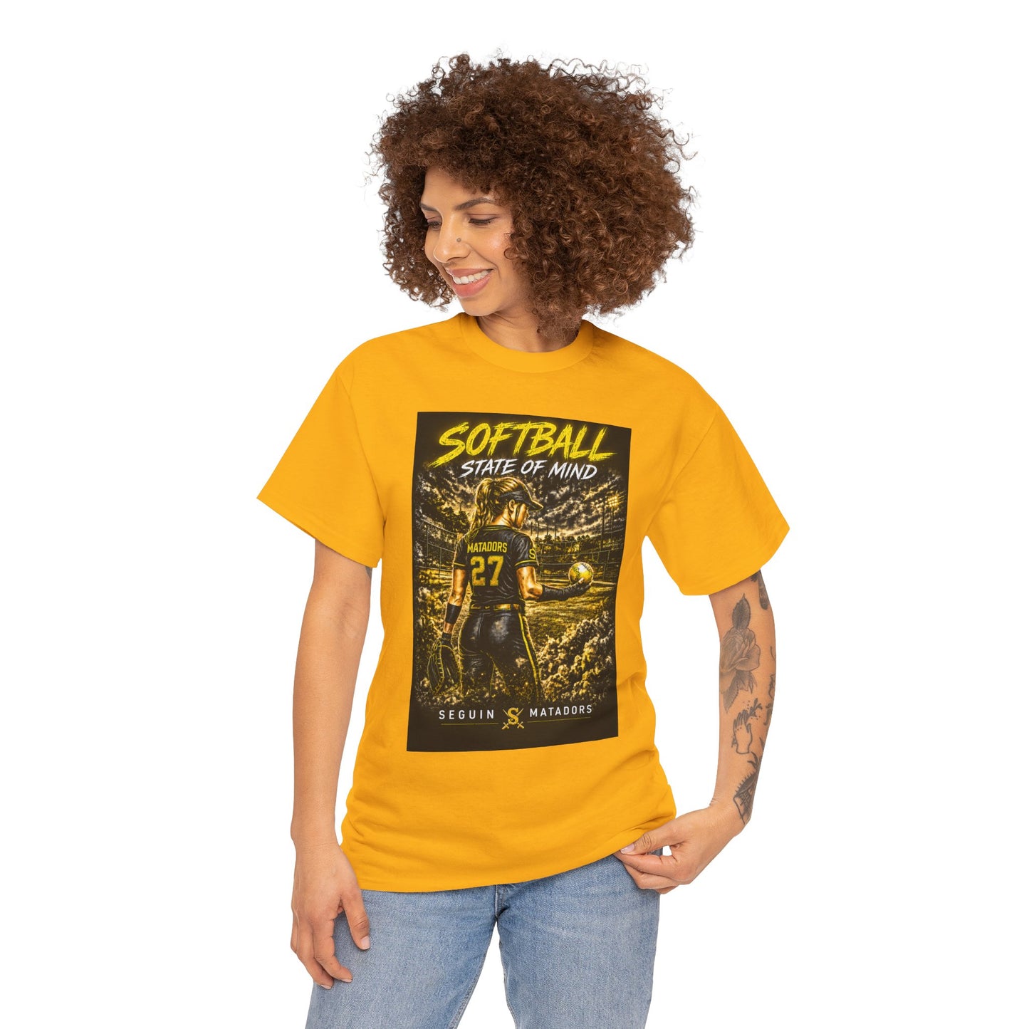 Softball State of Mind T-Shirt — Seguin Matadors Player Graphic Tee