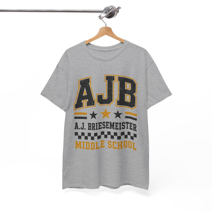 Middle School Custom Name Tee — AJB Briesemeister School Spirit Shirt