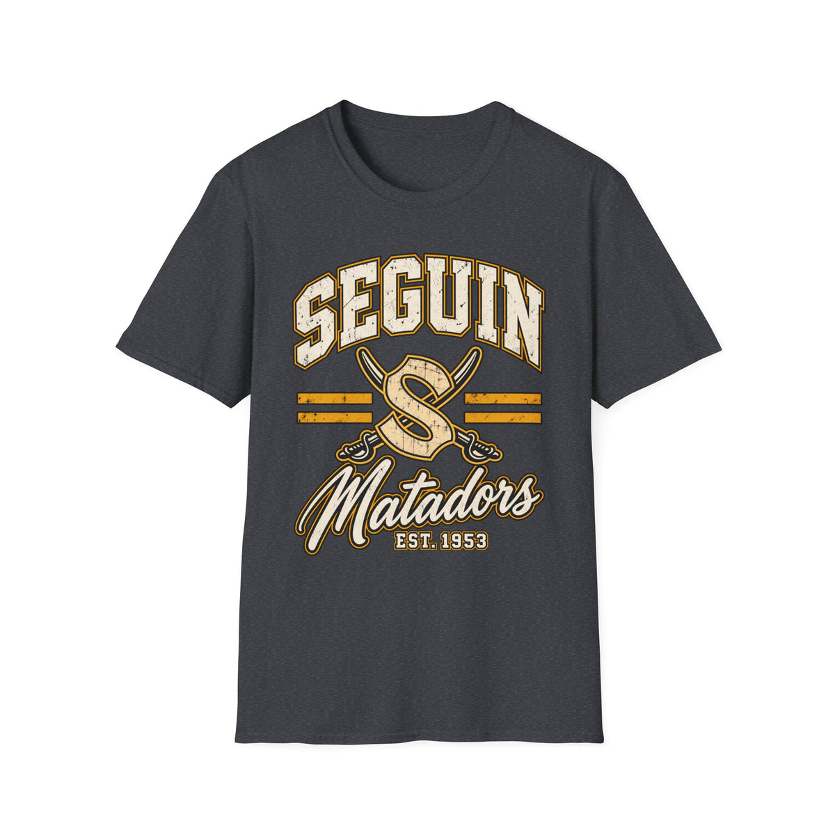 Seguin Matadors Vintage T-Shirt — School Spirit Baseball Design