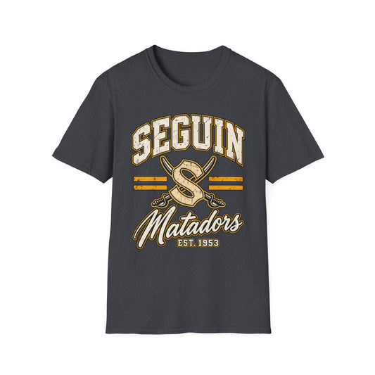 Seguin Matadors Vintage T-Shirt — School Spirit Baseball Design