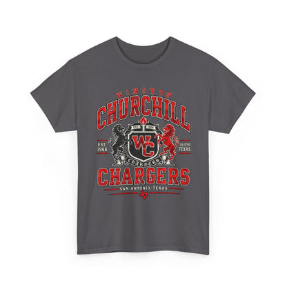 Churchill Chargers School Spirit T-Shirt — WC Logo & Mascot Tee