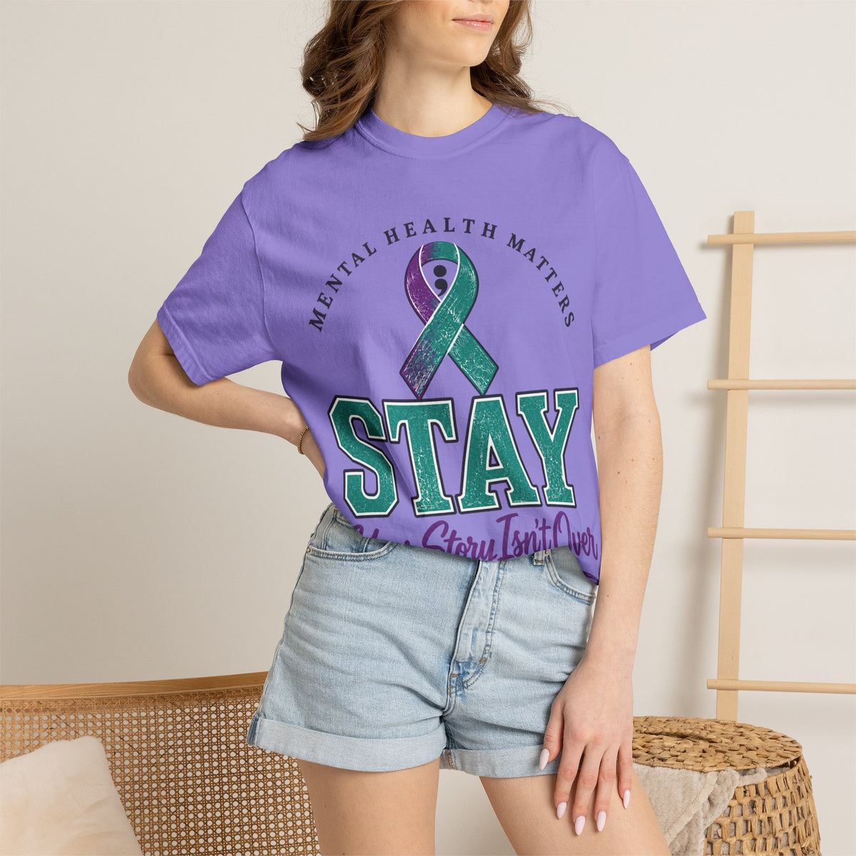 Mental Health Awareness 'Stay — Your Story Isn't Over' T-Shirt