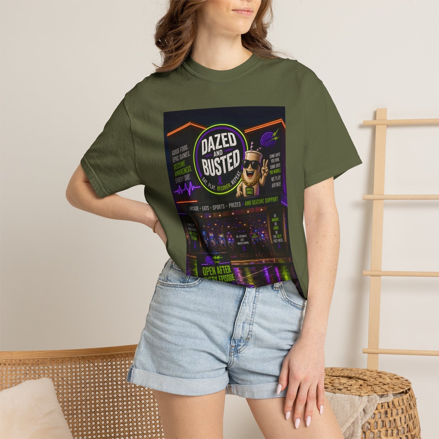 Dazed & Busted Neon Arcade T-Shirt