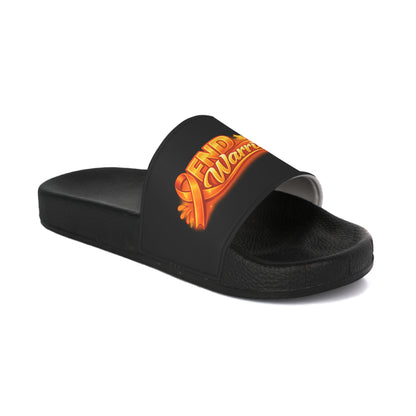 Black FND Warrior Women's Slide Sandals