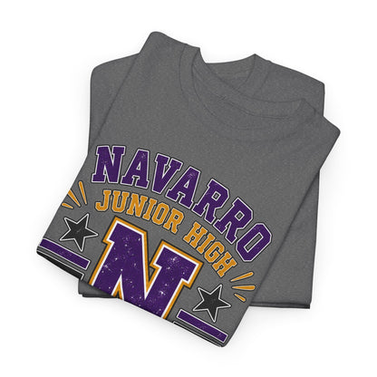 Navarro Junior High Panthers T-Shirt – School Spirit Tee with Purple & Gold Mascot Design