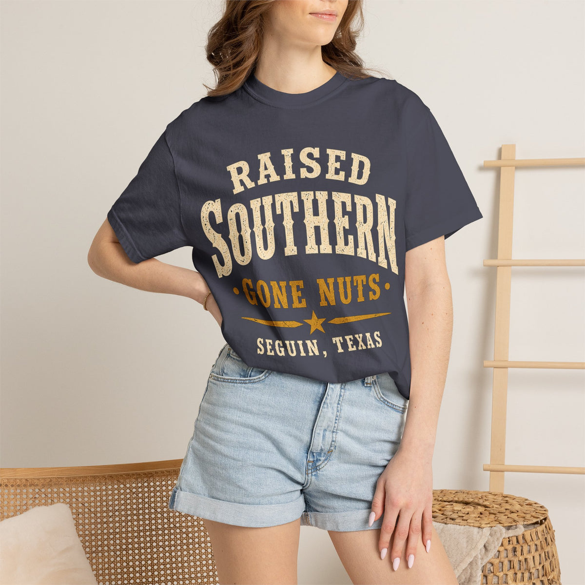 Raised Southern "Gone Nuts" T-Shirt — Seguin, Texas Retro Country Tee