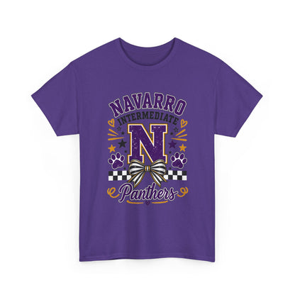 Navarro Intermediate Panthers T-Shirt — School Spirit Tee with 'N' Logo & Paw Prints