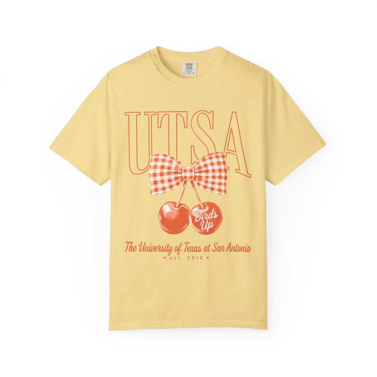 UTSA Cherries Graphic T-Shirt — "Birds Up" University of Texas San Antonio Tee