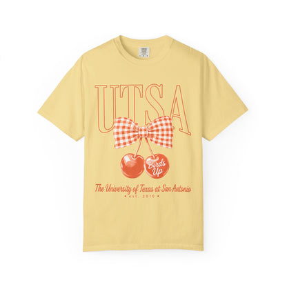 UTSA Cherries Graphic T-Shirt — "Birds Up" University of Texas San Antonio Tee