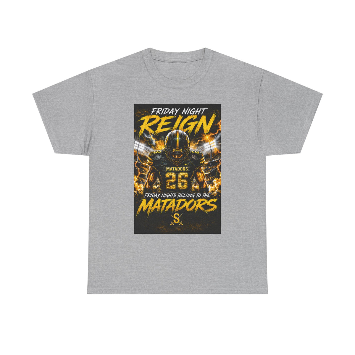 Friday Night Reign Matadors Football T‑Shirt — Team Spirit Game Day Tee