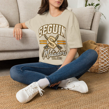 Seguin Matadors Vintage T-Shirt — School Spirit Baseball Design