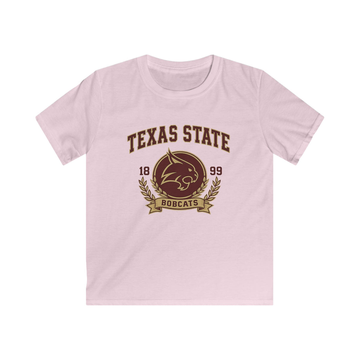 Texas State Bobcats Kids T-Shirt — Retro 1899 College Mascot Tee