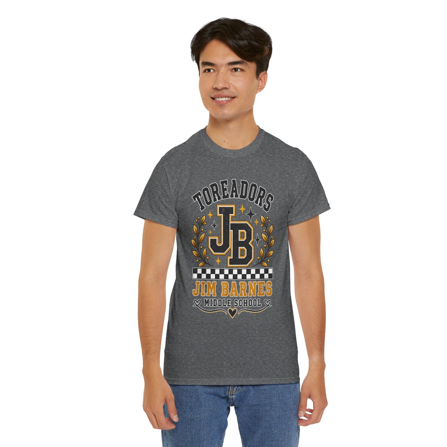 Toreadors JB Jim Barnes Middle School Tee — School Spirit Graphic T-Shirt