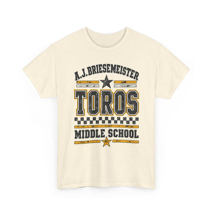 Toros Middle School Tee — A.J. Briesemeister School Spirit T-Shirt