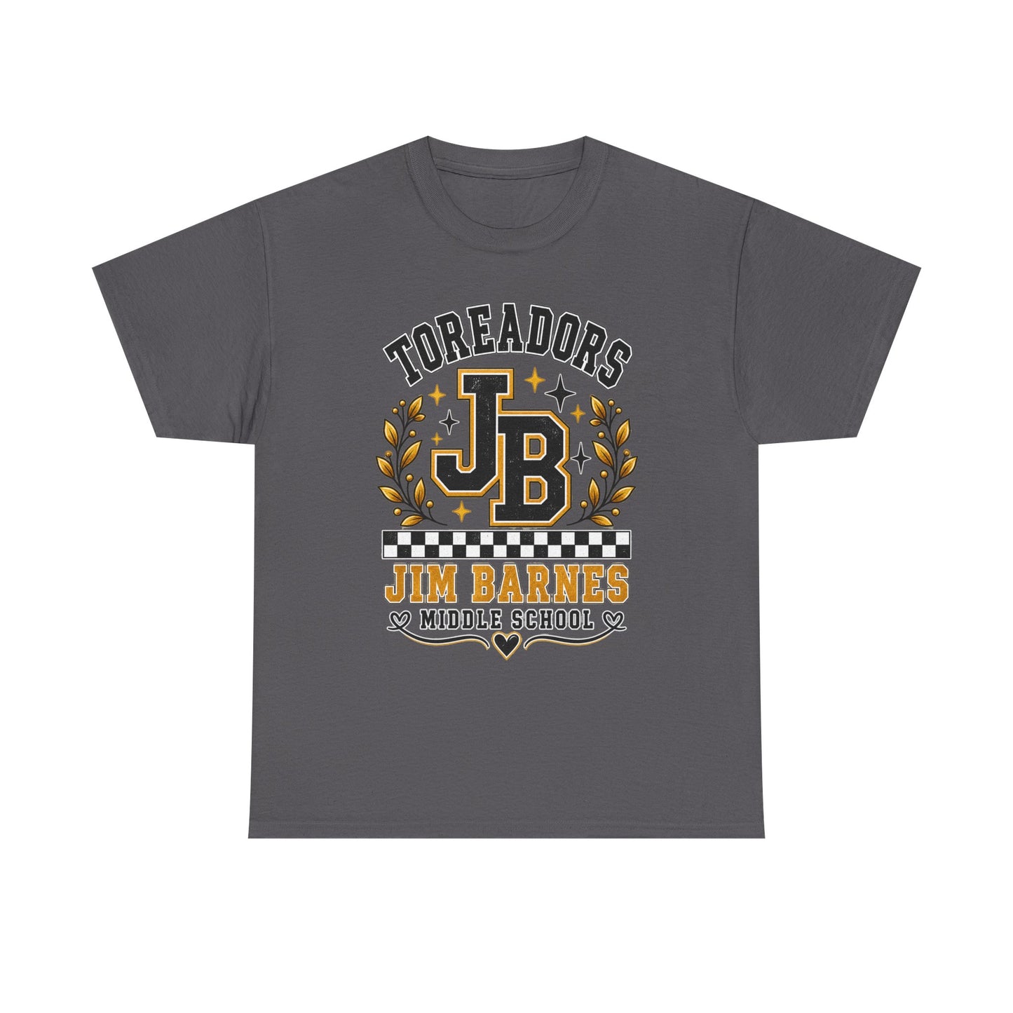 Toreadors JB Jim Barnes Middle School Tee — School Spirit Graphic T-Shirt