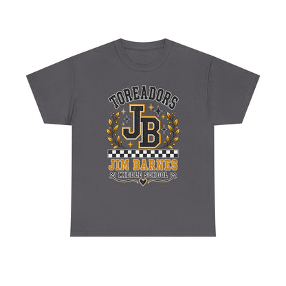 Toreadors JB Jim Barnes Middle School Tee — School Spirit Graphic T-Shirt