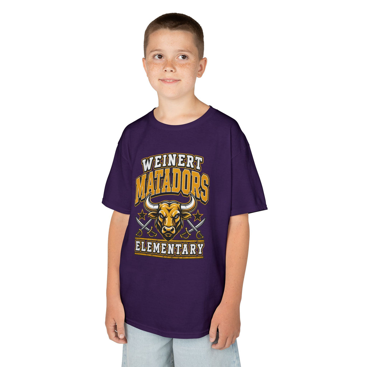 Weinert Matadors Elementary Kids T-Shirt — School Mascot Tee