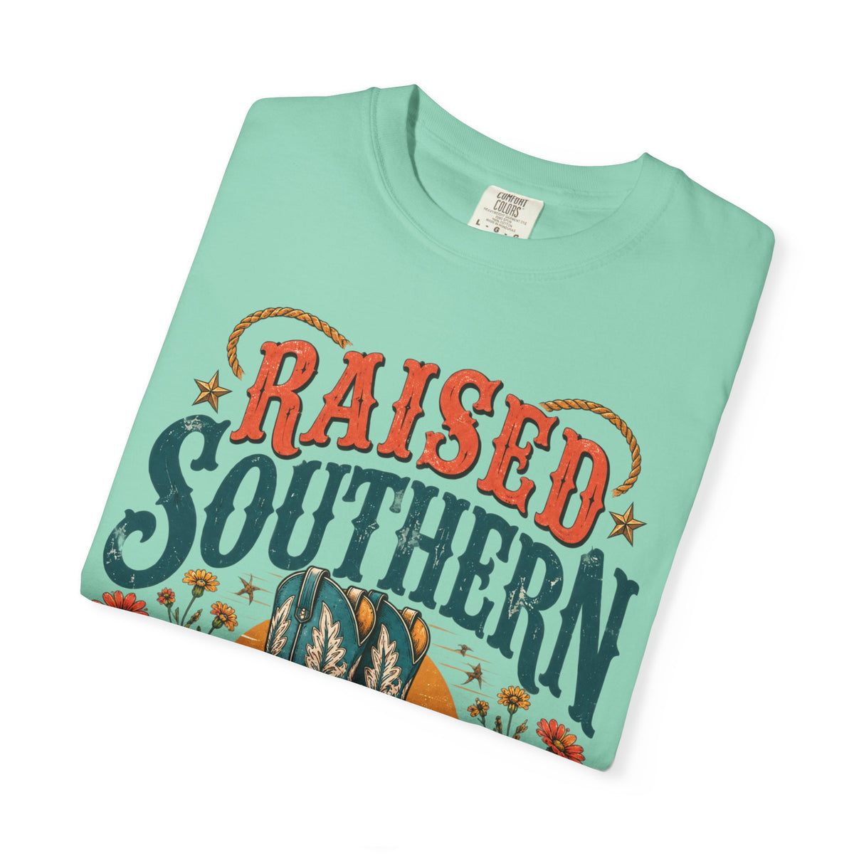 Raised Southern T-Shirt — Gonzales, Texas Retro Western Tee