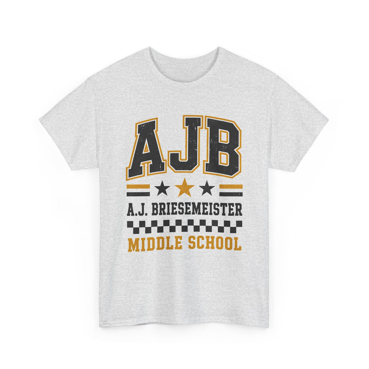 Middle School Custom Name Tee — AJB Briesemeister School Spirit Shirt