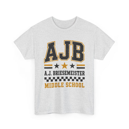Middle School Custom Name Tee — AJB Briesemeister School Spirit Shirt