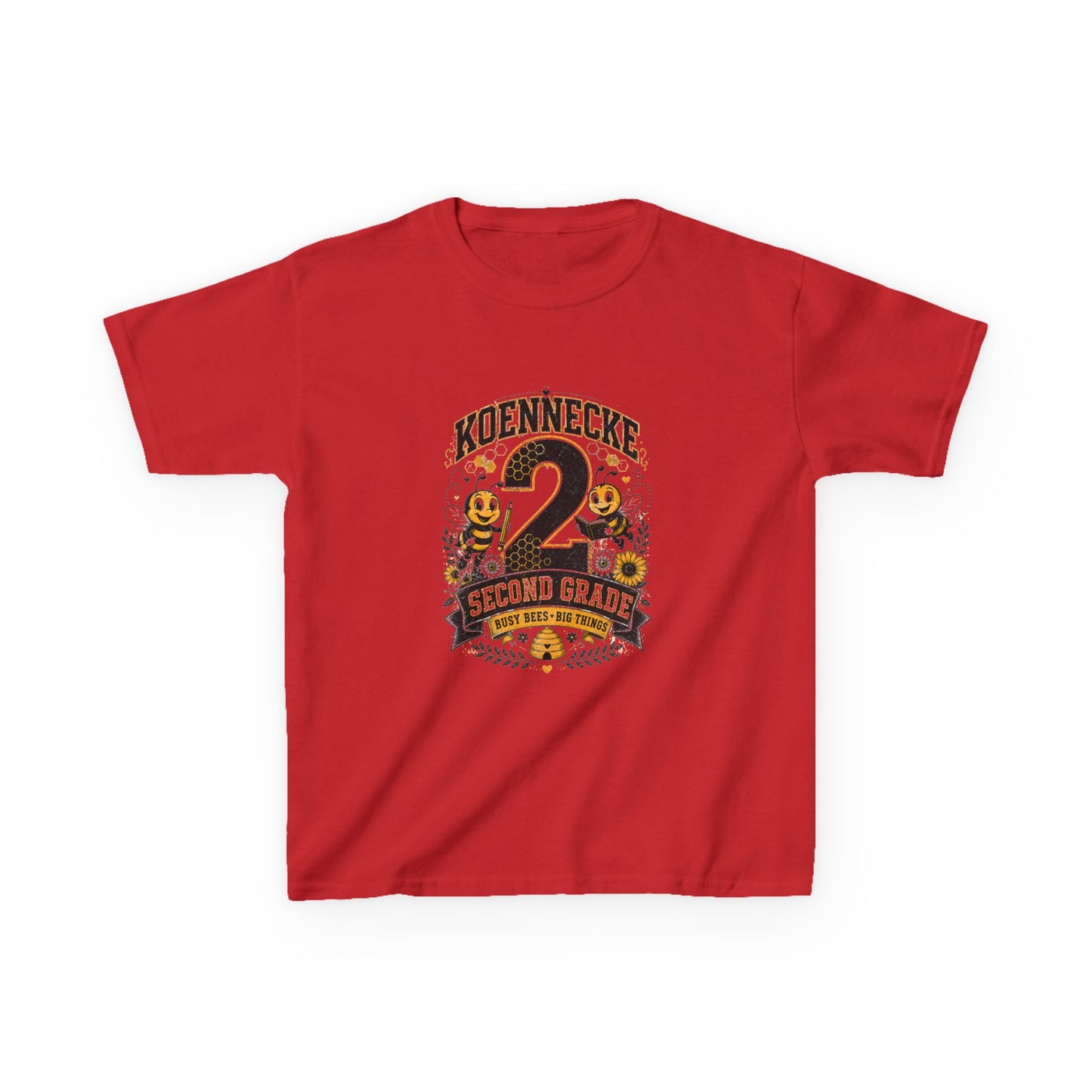 Koennecke 2 Second Grade Kids T-Shirt — Personalized Back-to-School Tee
