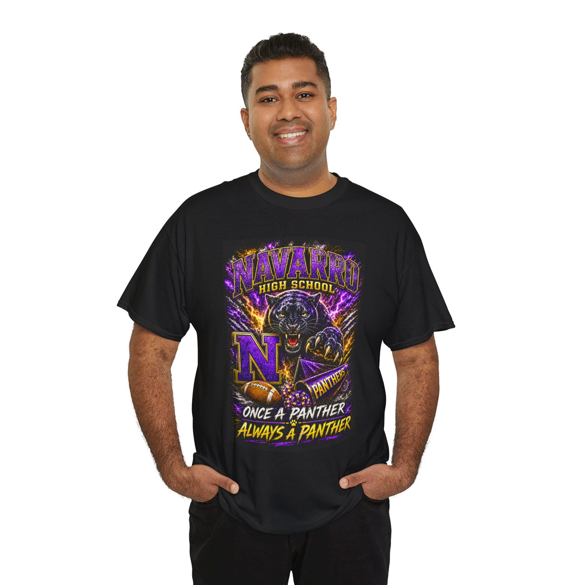 Navarro High Panthers Graphic Tee — "Once a Panther, Always a Panther" School Spirit Shirt