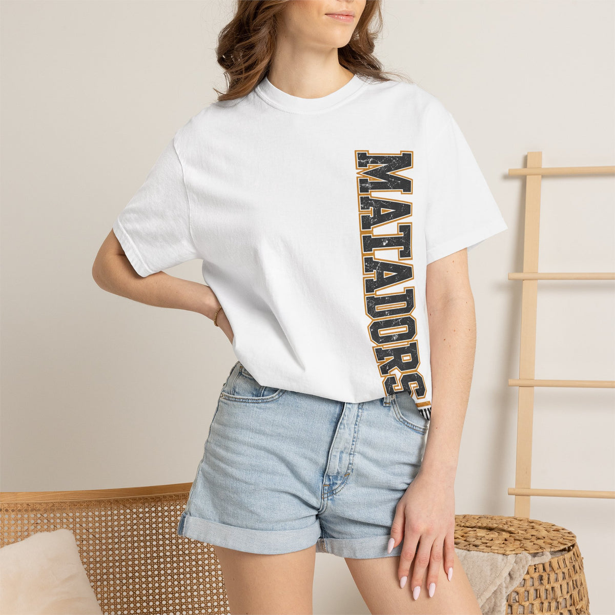 Matadors Seguin Vertical Logo T‑Shirt — Wilson 23 Back Jersey Tee