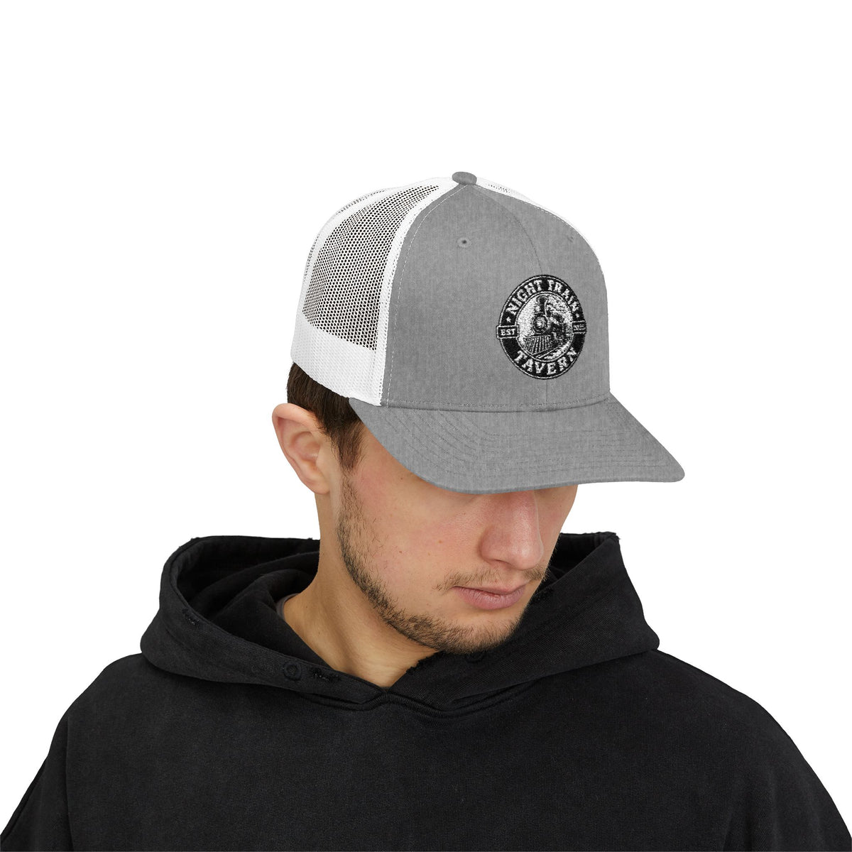 Night Train Tavern Trucker Cap-Embroidery