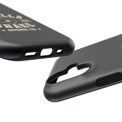 Black w/Ivory Logo lmpact-Resistant Phone Cases