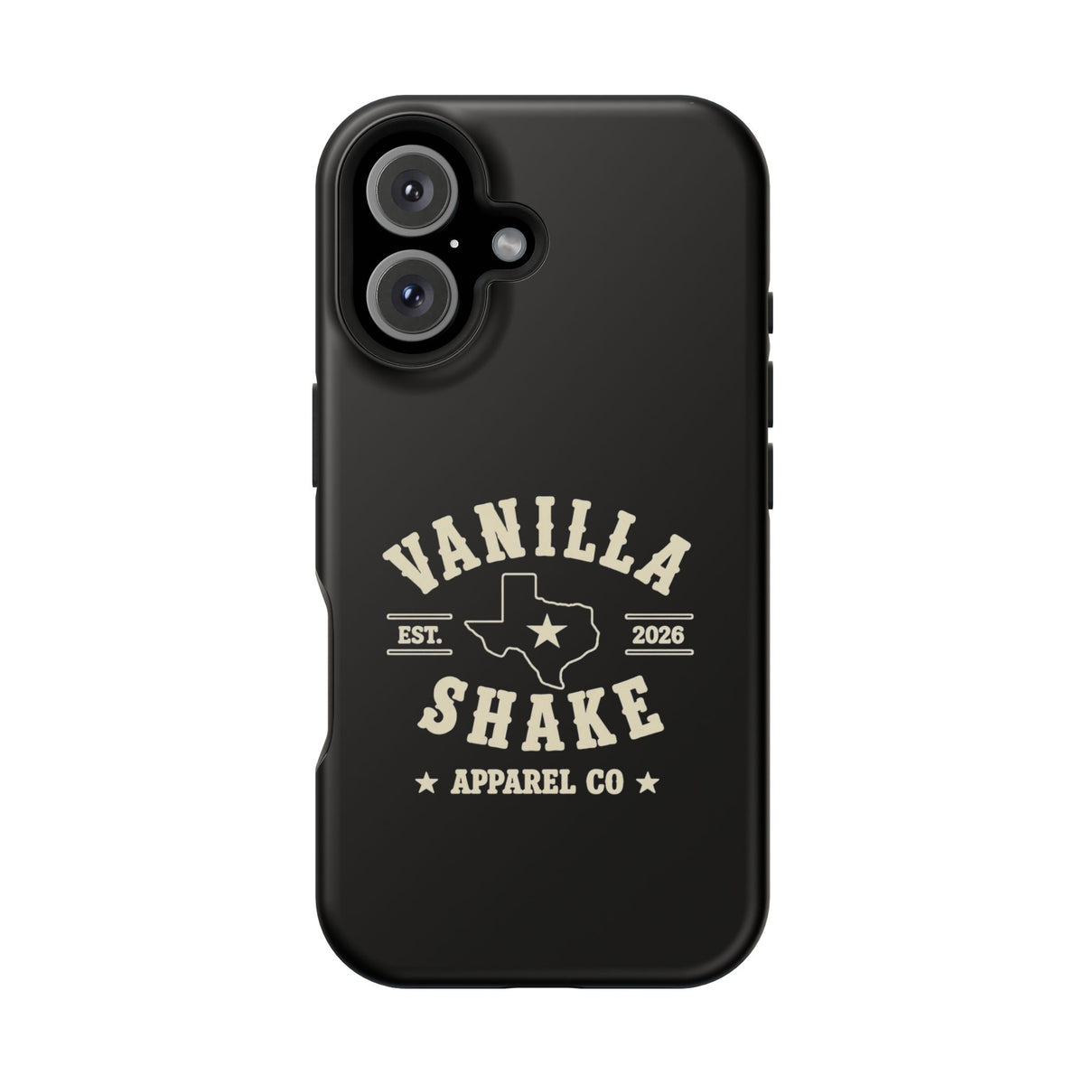 Black w/Ivory Logo lmpact-Resistant Phone Cases