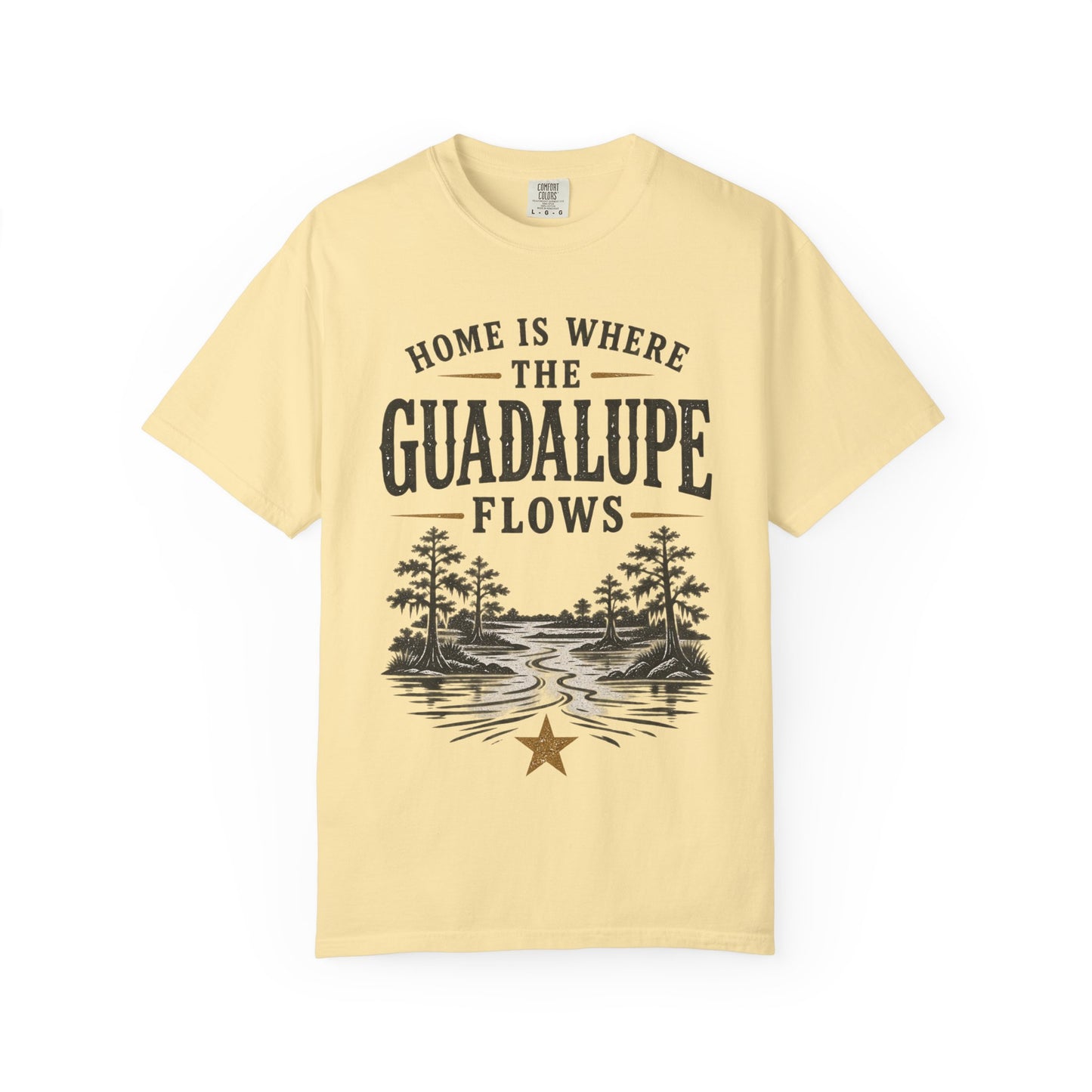 Guadalupe River T-Shirt — "Home Is Where The Guadalupe Flows" Vintage Outdoors Tee