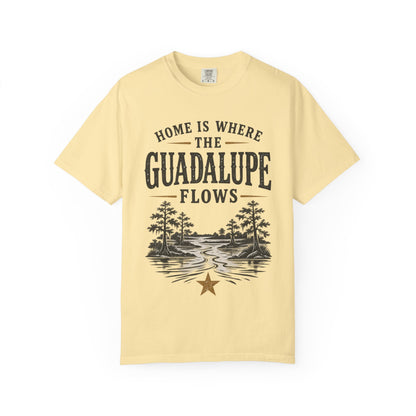 Guadalupe River T-Shirt — "Home Is Where The Guadalupe Flows" Vintage Outdoors Tee