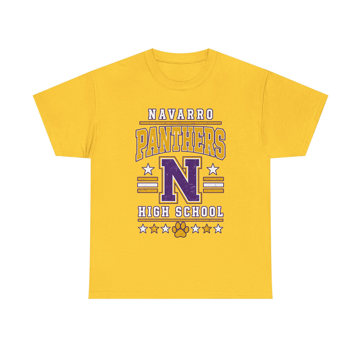 Navarro Panthers High School Tee — Retro Letterman N Design