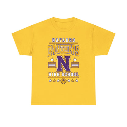 Navarro Panthers High School Tee — Retro Letterman N Design
