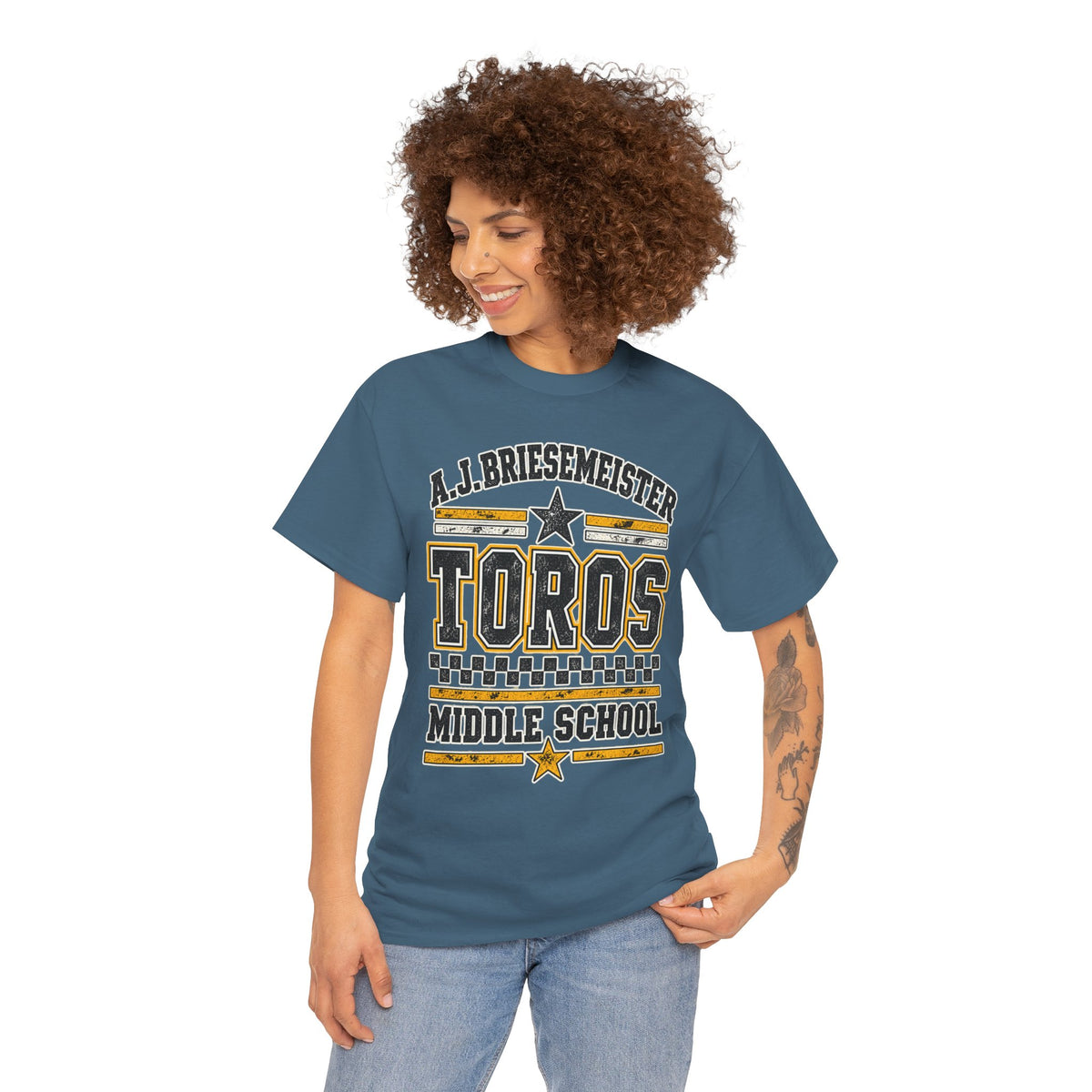 Toros Middle School Tee — A.J. Briesemeister School Spirit T-Shirt