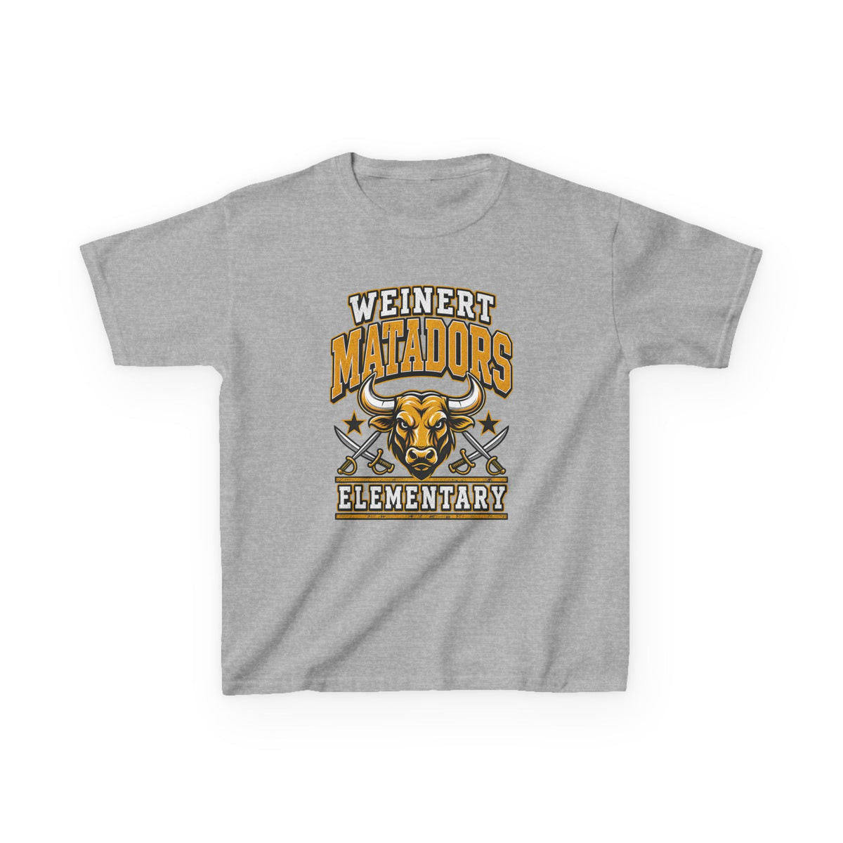Weinert Matadors Elementary Kids T-Shirt — School Mascot Tee